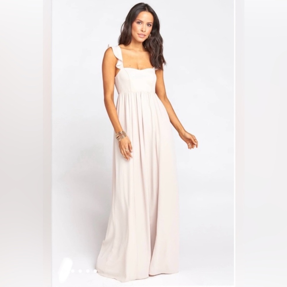 Show Me Your MuMu Bridesmaid Dress Size Small June Maxi Show Me the Ring NEW